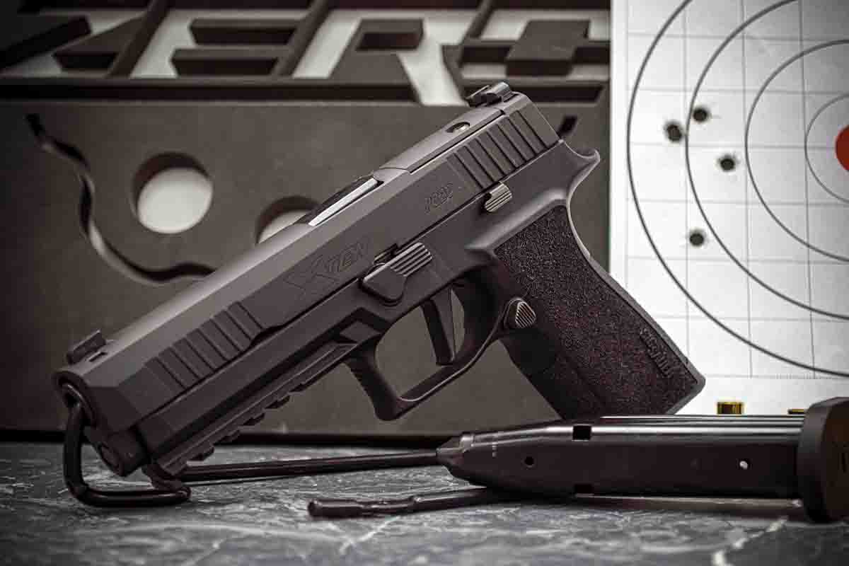 The SIG P320-XTEN does not feel bulky or blocky thanks to the design of the grip frame. The sandpaper-like texture aids in controlling recoil especially if the shooter’s hands are sweaty or wet.